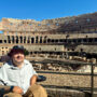 Spencer at the colosseum